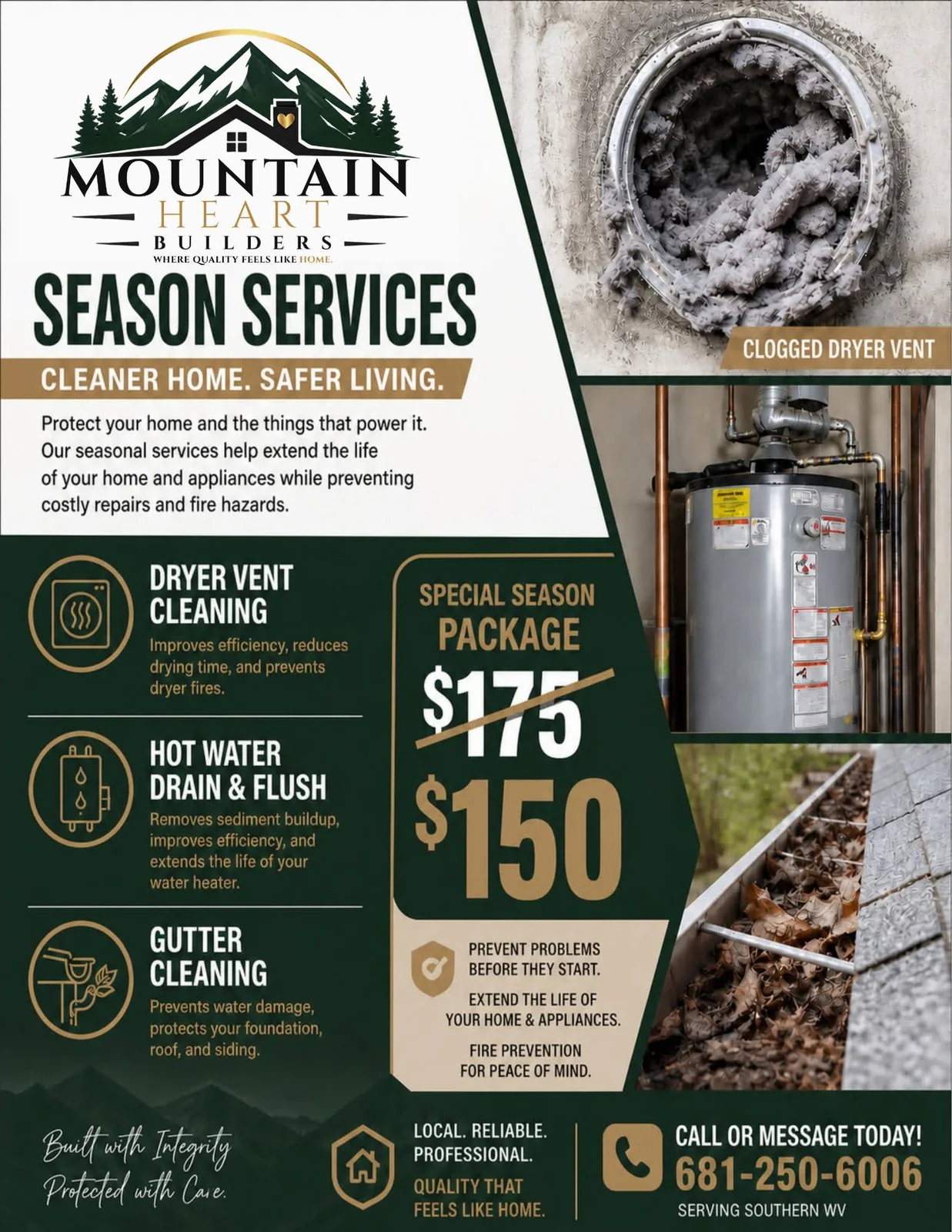 Mountain Heart Builders seasonal maintenance services
